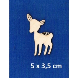 SKLEJKA #3mm Sarenka 5x3,5cm , kolekcja : zwierzątka leśne , sarna 5x3,5cm / BAMBI / 1212